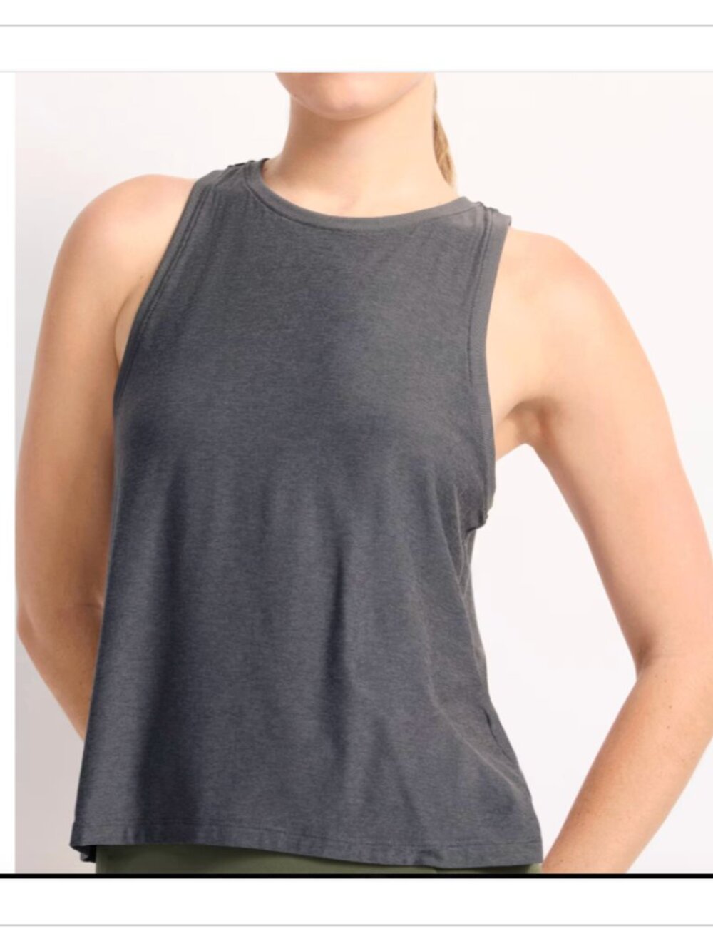 Beyond Yoga Featherweight Rebalance Tank True Gray Size XS Athletic Top